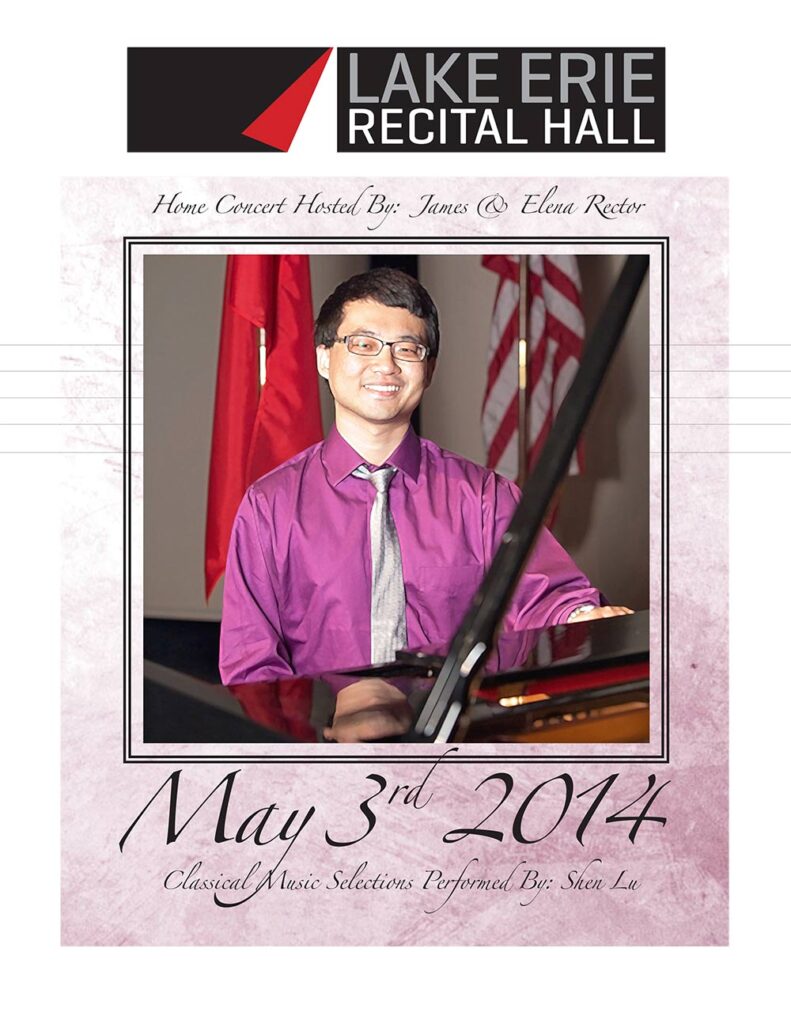 May 3, 2014 Lake Erie Recital Hall Program