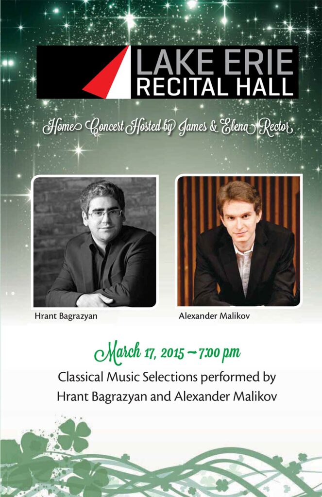 March 17, 2015 Lake Erie Recital Hall Program