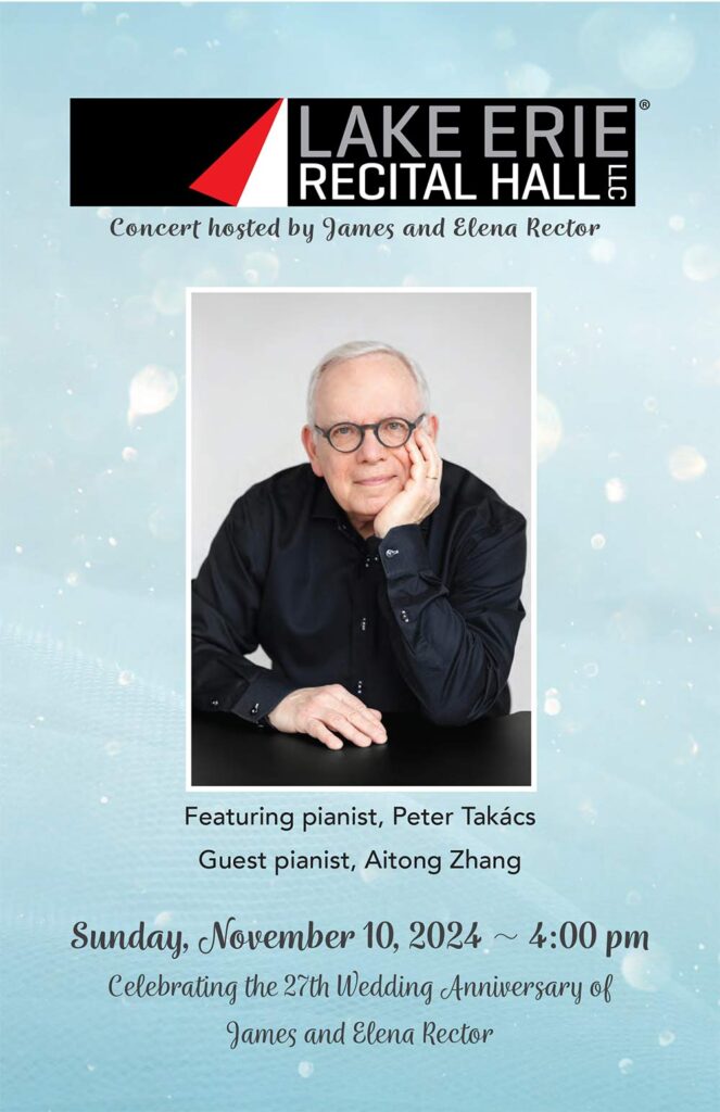 November 10, 2024 Lake Erie Recital Hall Program